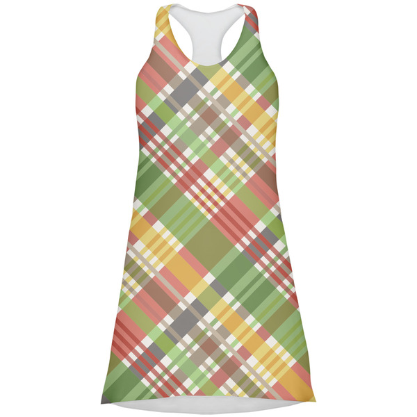 Custom Golfer's Plaid Racerback Dress - Small