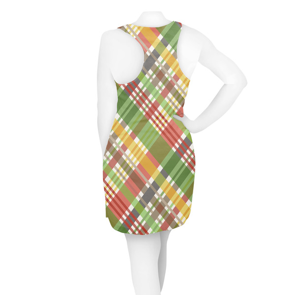 Golfer's Plaid Racerback Dress - On Model - Back