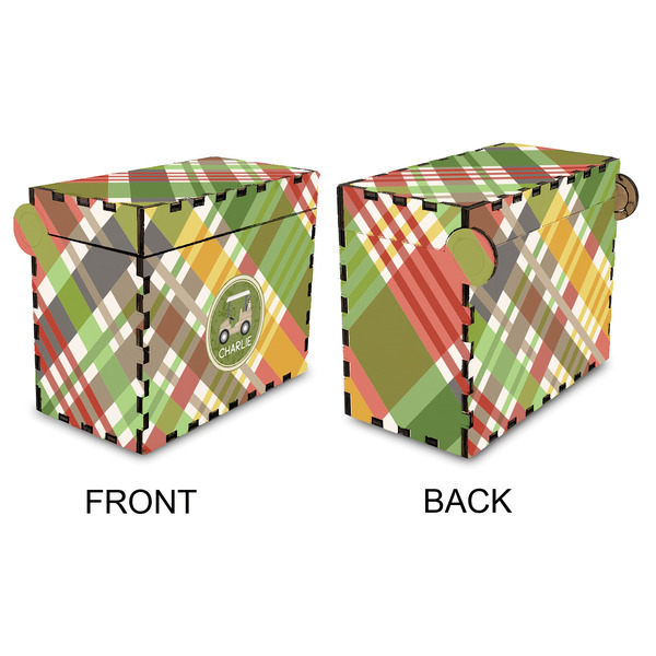 Golfer's Plaid Recipe Box - Full Color - Approval