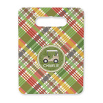 Golfer's Plaid Rectangular Trivet with Handle (Personalized)