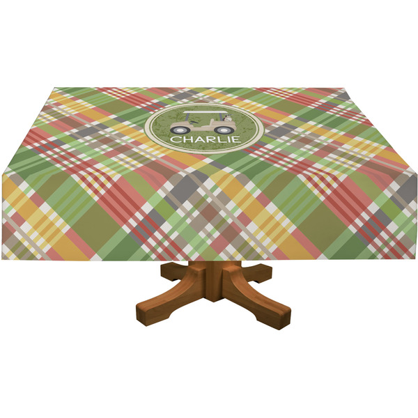 Golfer's Plaid Rectangular Tablecloths (Personalized)