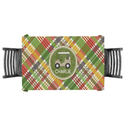 Golfer's Plaid Tablecloth - 58"x58" (Personalized)
