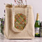 Golfer's Plaid Reusable Cotton Grocery Bag - In Context