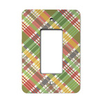Golfer's Plaid Rocker Style Light Switch Cover - Single Switch