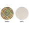 Golfer's Plaid Round Linen Placemats - APPROVAL (single sided)