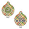 Golfer's Plaid Round Pet ID Tag - Large - Approval