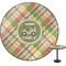 Golfer's Plaid Round Table Top