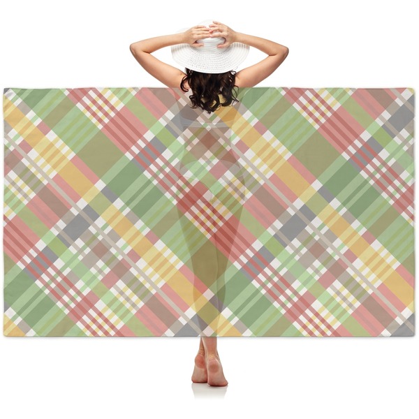 Custom Golfer's Plaid Sheer Sarong