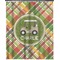 Golfer's Plaid Extra Long Shower Curtain - 70"x84" (Personalized)