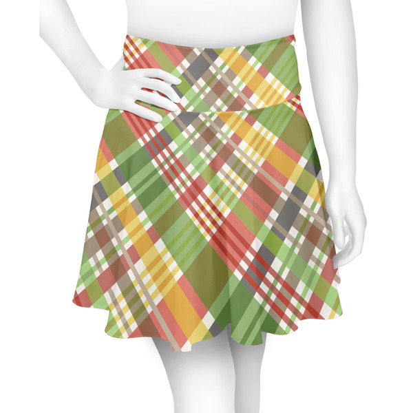 Custom Golfer's Plaid Skater Skirt - Medium