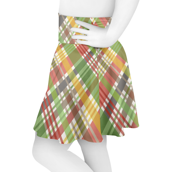 Golfer's Plaid Skater Skirt - Side