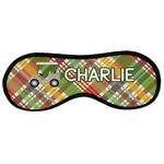 Golfer's Plaid Sleeping Eye Masks - Large (Personalized)