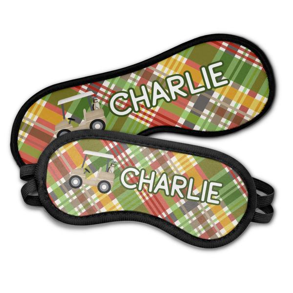 Golfer's Plaid Sleeping Eye Masks - PARENT