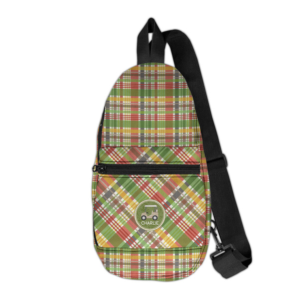 Custom Golfer's Plaid Sling Bag (Personalized)