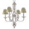 Golfer's Plaid Small Chandelier Shade - LIFESTYLE (on chandelier)