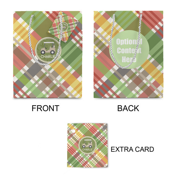 Golfer's Plaid Small Gift Bag - Approval