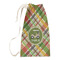 Golfer's Plaid Small Laundry Bag - Front View