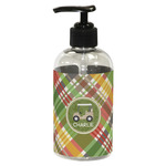 Golfer's Plaid Plastic Soap / Lotion Dispenser (8 oz - Small - Black) (Personalized)