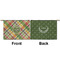 Golfer's Plaid Small Zipper Pouch Approval (Front and Back)