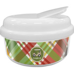 Golfer's Plaid Snack Container (Personalized)