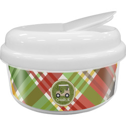 Golfer's Plaid Snack Container (Personalized)