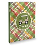 Golfer's Plaid Softbound Notebook - 5.75" x 8" (Personalized)
