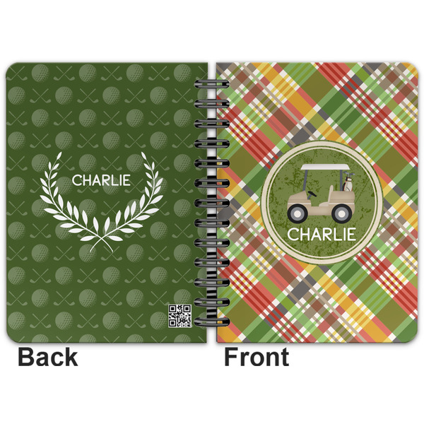 Golfer's Plaid Spiral Journal 5 x 7 - Apvl