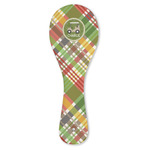 Golfer's Plaid Ceramic Spoon Rest (Personalized)