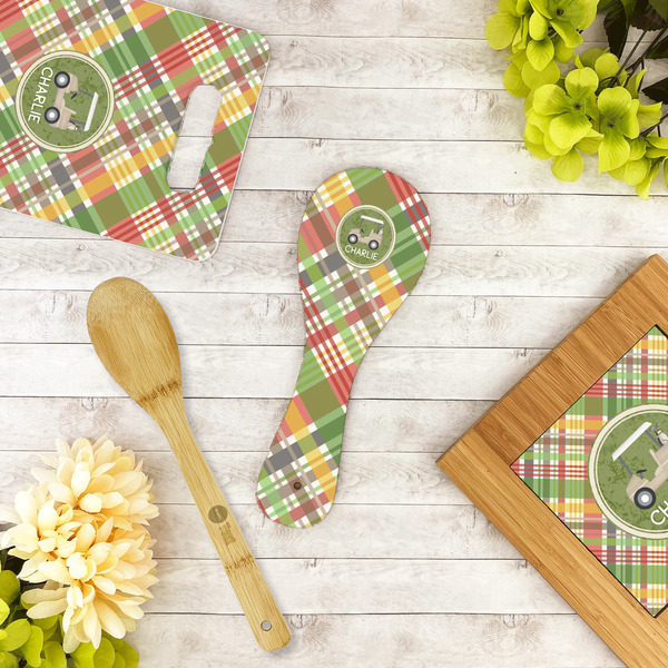 Golfer's Plaid Spoon Rest Trivet - LIFESTYLE
