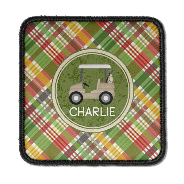 Golfer's Plaid Square Patch