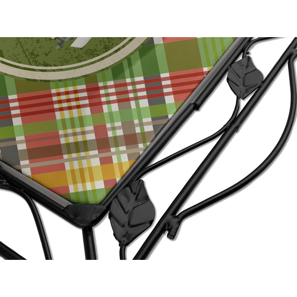 Golfer's Plaid Square Trivet - Detail