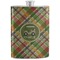 Golfer's Plaid Stainless Steel Flask (Personalized)