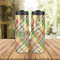 Golfer's Plaid Stainless Steel Tumbler - Lifestyle