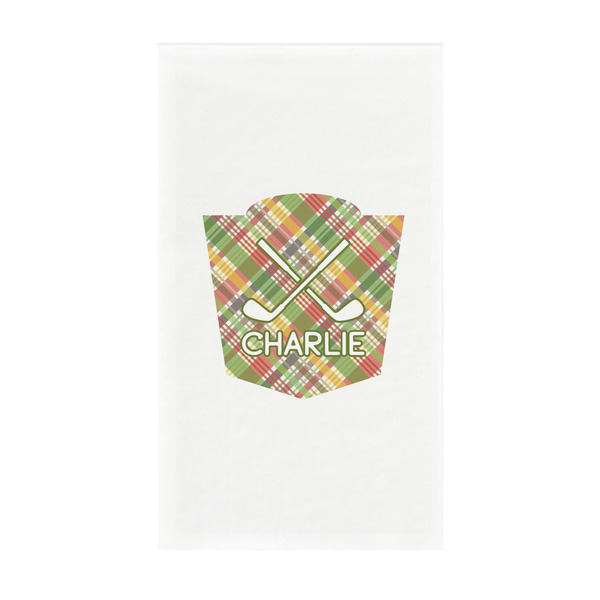 Custom Golfer's Plaid Guest Towels - Full Color - Standard (Personalized)