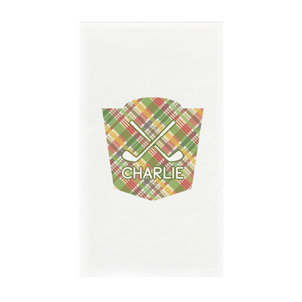 Custom Golfer's Plaid Guest Paper Towels - Full Color - Standard (Personalized)