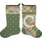 Golfer's Plaid Stocking - Double-Sided - Approval