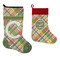 Golfer's Plaid Stockings - Side by Side compare