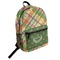 Golfer's Plaid Student Backpack Front
