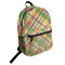 Golfer's Plaid Student Backpack (Personalized)
