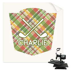 Golfer's Plaid Sublimation Transfer (Personalized)