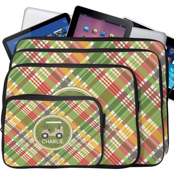Golfer's Plaid Tablet & Laptop Case Sizes