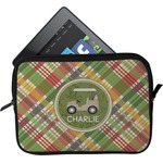 Golfer's Plaid Tablet Case / Sleeve - Small (Personalized)