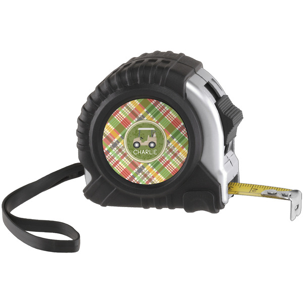 Custom Golfer's Plaid Tape Measure (Personalized)