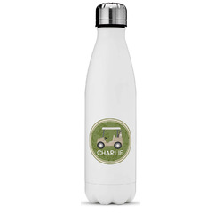 Golfer's Plaid Water Bottle - 17 oz. - Stainless Steel - Full Color Printing (Personalized)