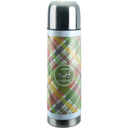 Golfer's Plaid Stainless Steel Thermos (Personalized)