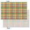 Golfer's Plaid Tissue Paper - Heavyweight - Small - Front & Back