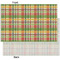 Golfer's Plaid Tissue Paper - Heavyweight - XL - Front & Back