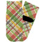 Golfer's Plaid Toddler Ankle Socks - Single Pair - Front and Back