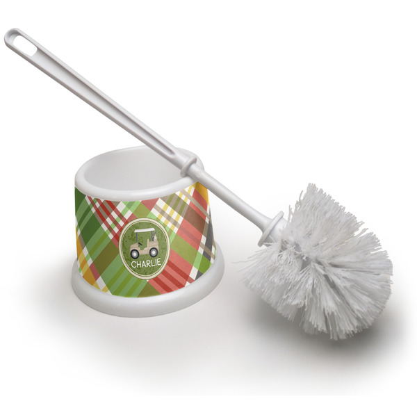 Custom Golfer's Plaid Toilet Brush (Personalized)