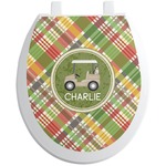 Golfer's Plaid Toilet Seat Decal (Personalized)